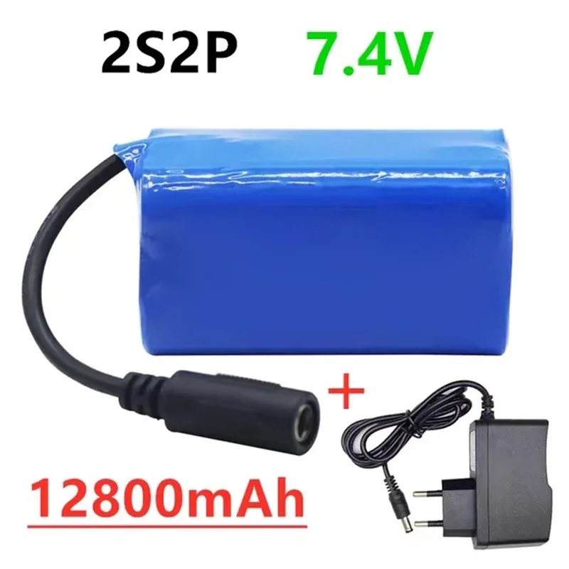 Original Upgraded 18650 7.4 V 12800mAh Lithium Ion Battery,For T188 2011-5 T888 Remote Control Fishing Trap Boat Spare Parts