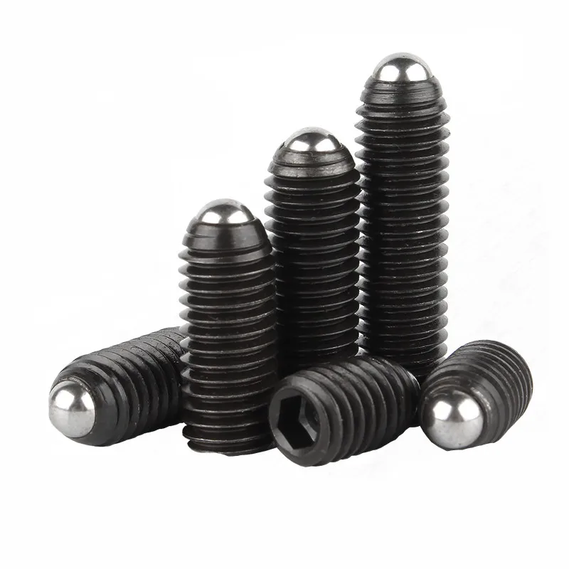 2/10 M2.5 M3 M4 M5 M6 M8-M12 Black Grade 12.9 304 stainless steel Hex Socket Allen Spring Ball Plunger Grub Point Set Screw Bolt