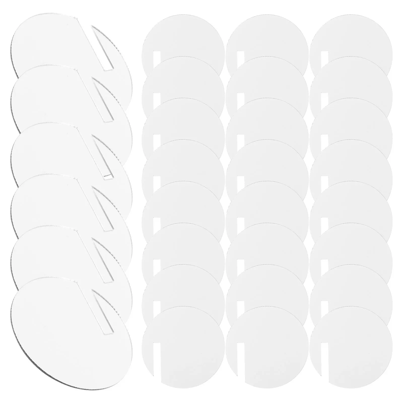 

30 Pcs Acrylic Drink Tags Decorative Markers Reusable Cup Identifiers Party Accessories Glass Charms Home Bar Gatherings