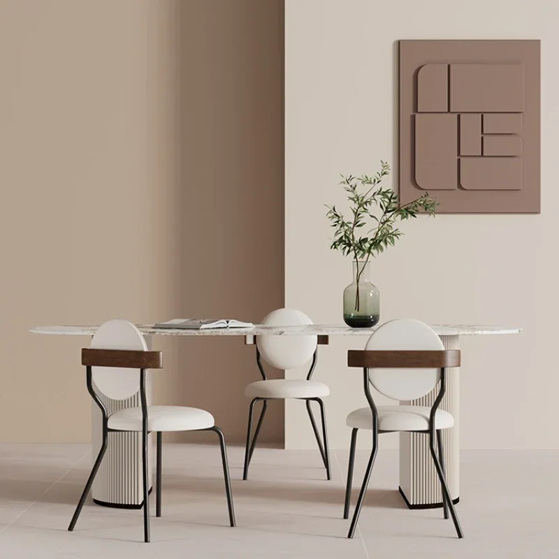 Stainless Steel Round Dinning Table Bar Stool Mini Wooden Dining Tables Extendable Mesa De Jantar Foldable Home Furniture