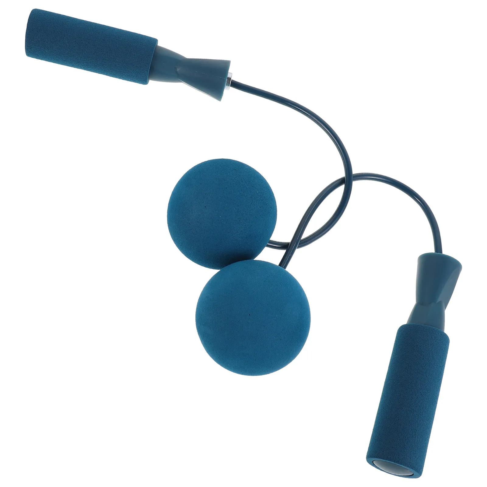 1Pair Ropeless Skipping Rope Weighted Adjustable Cordless Jump Rope Dual Bearing Large Ball Design for Women Men Home