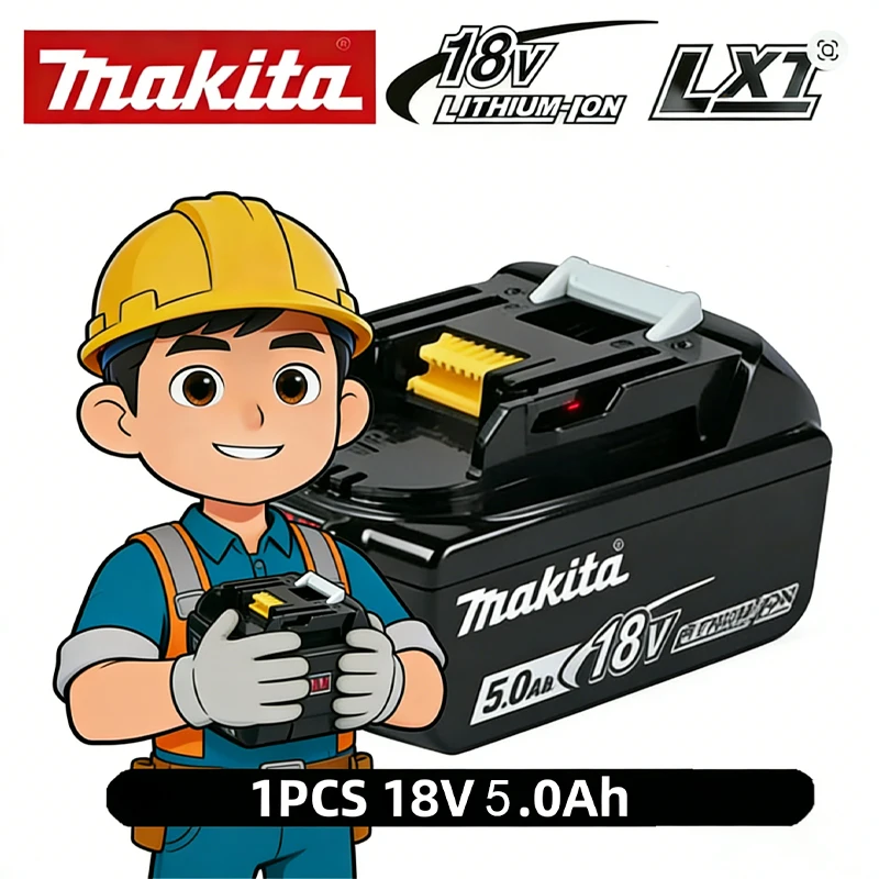 

Makita 100% Original 18V 9Ah large capacity battery suitable for angle grinder Powerful Tool Battery +charger+electric drill