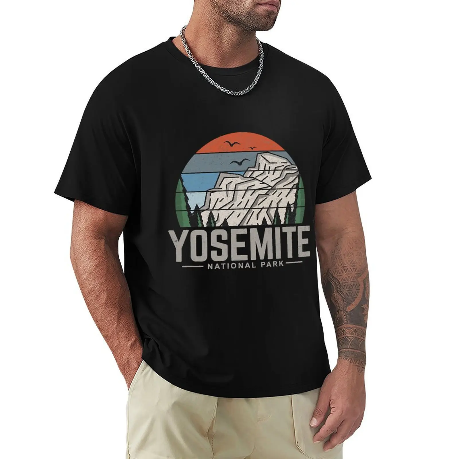 

Vintage Retro Yosemite National Park T-Shirt anime clothes Funny t-shirts graphics funny t shirts men