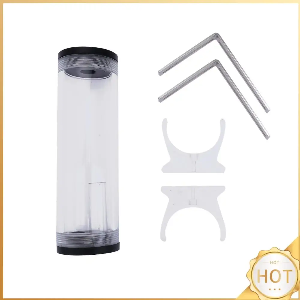 160x50mm PC Water Cooling Reservoir G1/4 Liquid Water Cooling Rasdiator Acrylic Cylinder Water Reservoir for Computer CPU Cooled