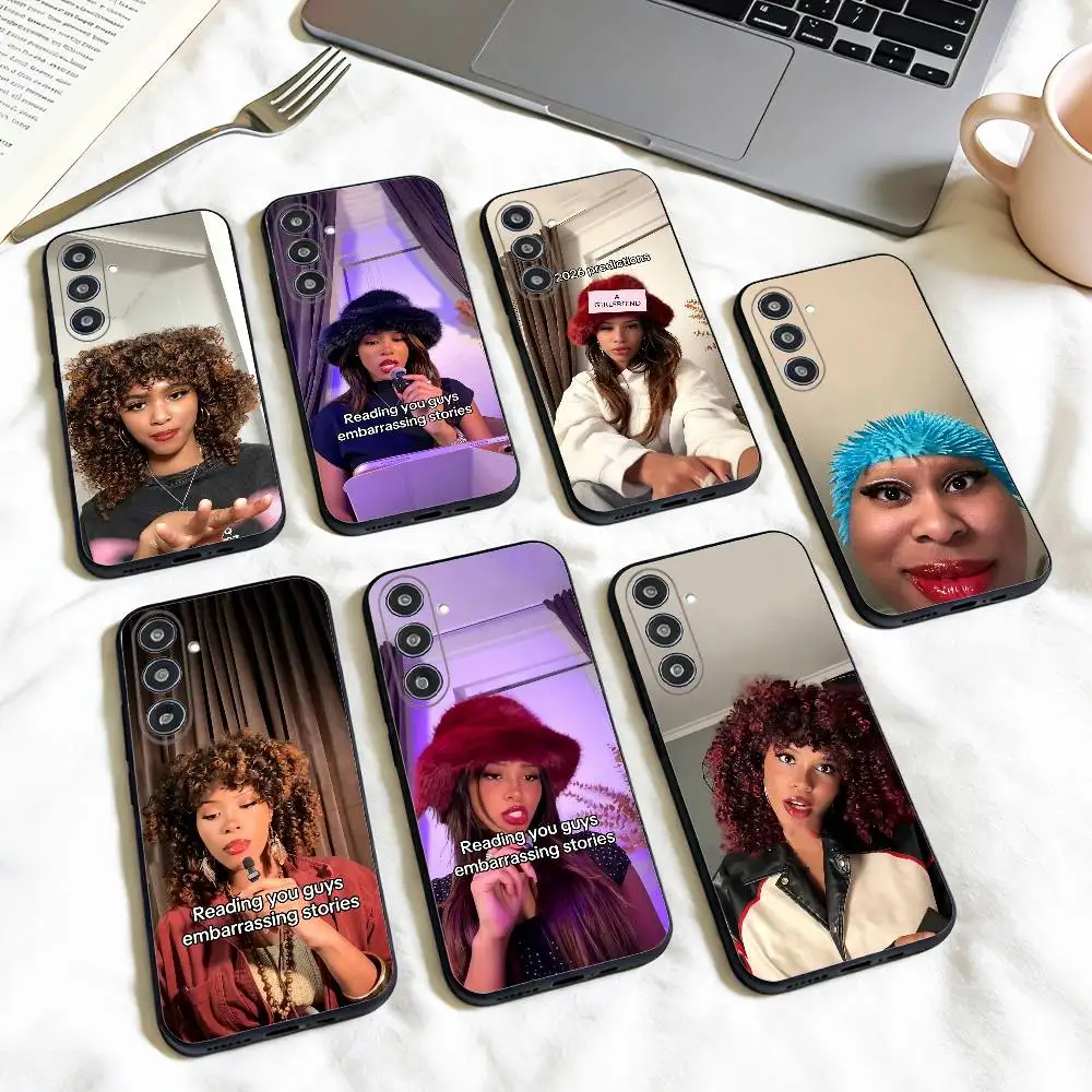 Riyi Jones reading embarrassing stories   phone Case For Samsung Galaxy A73,A72,A71,A70,A53,A52,A51,Others Soft Black Shell