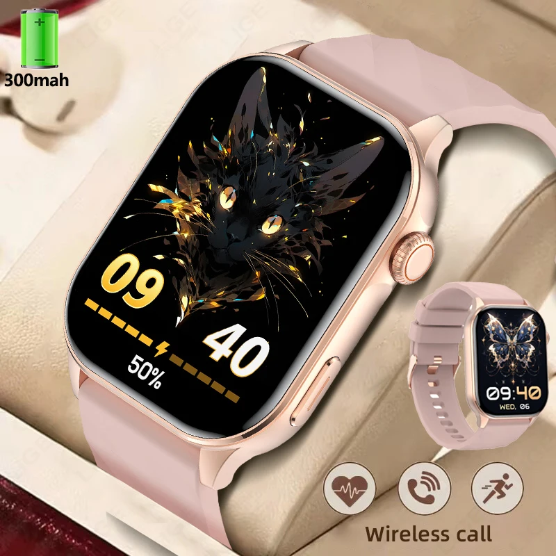 

LIGE Smartwatch Women 2.01" HD Screen Health Monitor Watches Waterproof Sports Fitness Smart Watch Reloj Inteligente Mujer 2025