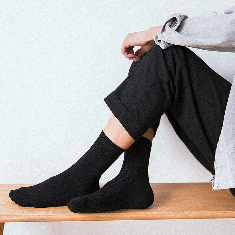 Bunte männer Socken Lange Socken für Männer Männlichen Hohe Qualität Baumwolle Knitteds Atmungsaktive Crew Socken Atmungs Business Socken 1 paar