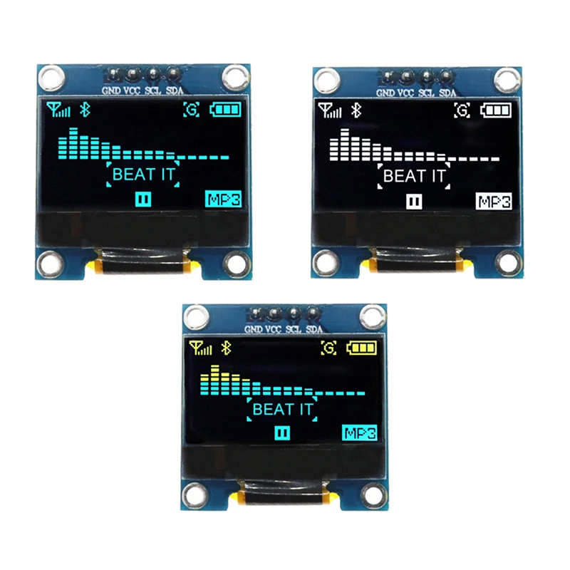 1PC 128X64 SSD1315 LCD Screen Board 0.96 Inch OLED IIC Serial Display Module GND VCC SCL SDA 0.96