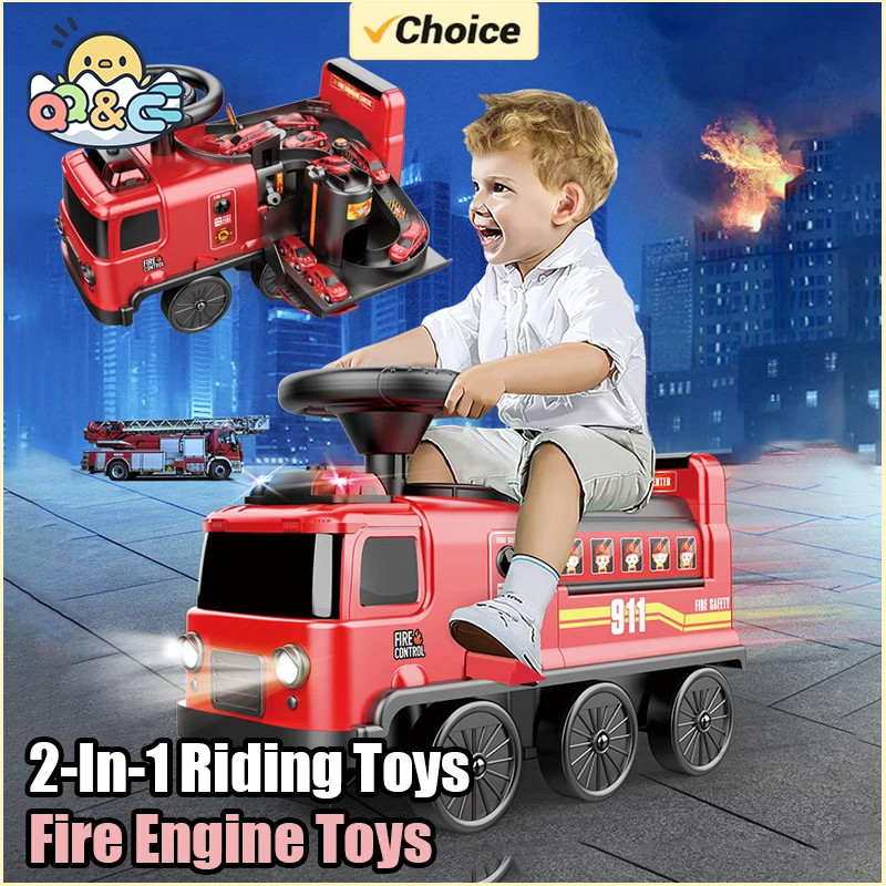 2 in 1 Child Electric Train Kids Riding Toy Classical Model Can Carry Car Children\'s Baby Walker Stroller Toys for Kids Gifts