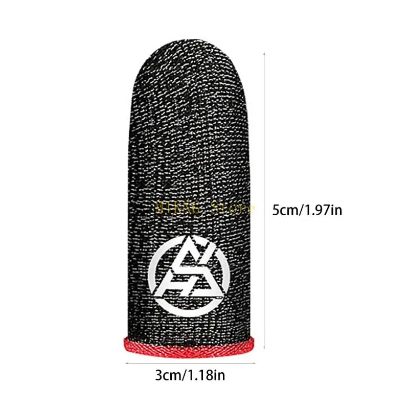 Le maniche a dito da gioco in fibra conduttiva sottili proteggono antislip touch sposta guanti per il controllo del gioco mobile