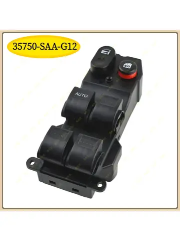 35750-SAA-G12 For Honda Jazz Fit 2003 2004 2005 2006 2007 2008 Master Power Window Lifter Switch Control Button  35750SAAG12M1