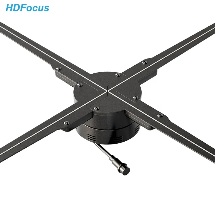 Outdoor Advertising 3d Hologram Fan 100cm Led Fan  Display