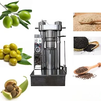 Hydraulic Cold Press Machine for Coconut Sesame Walnuts Palm Mustard Flaxseed Olive Extraction-High-Accuracy Semi-Automatic
