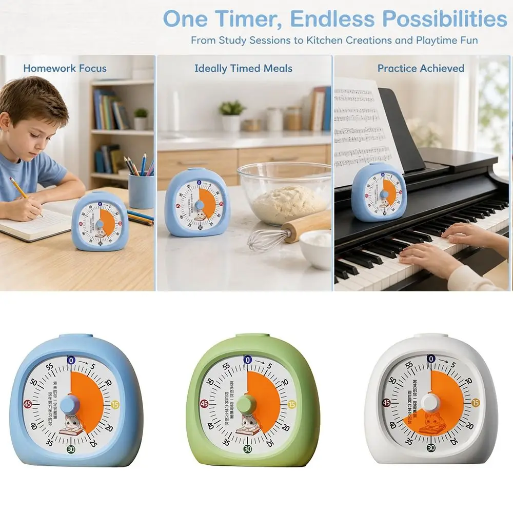 60 Minute Visual Timer Timer Reminder Visualization Countdown Reminder Time Management Self-discipline Kitchen Cooking Timer