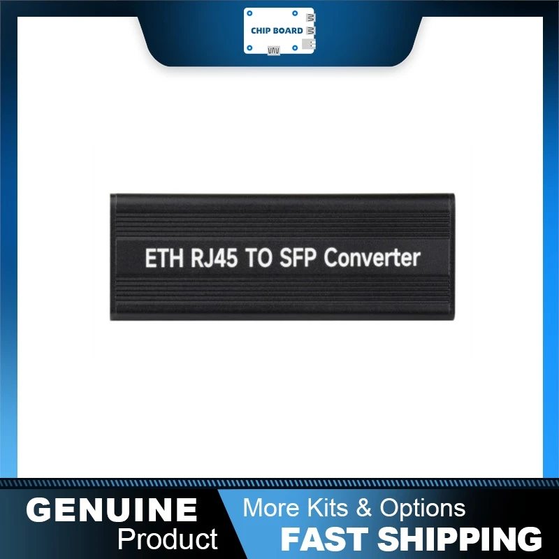 Waveshare Gigabit SFP Ethernet Converter, RTL8213B Chip, 1.25Gbps Fiber Interface with Auto Negotiation