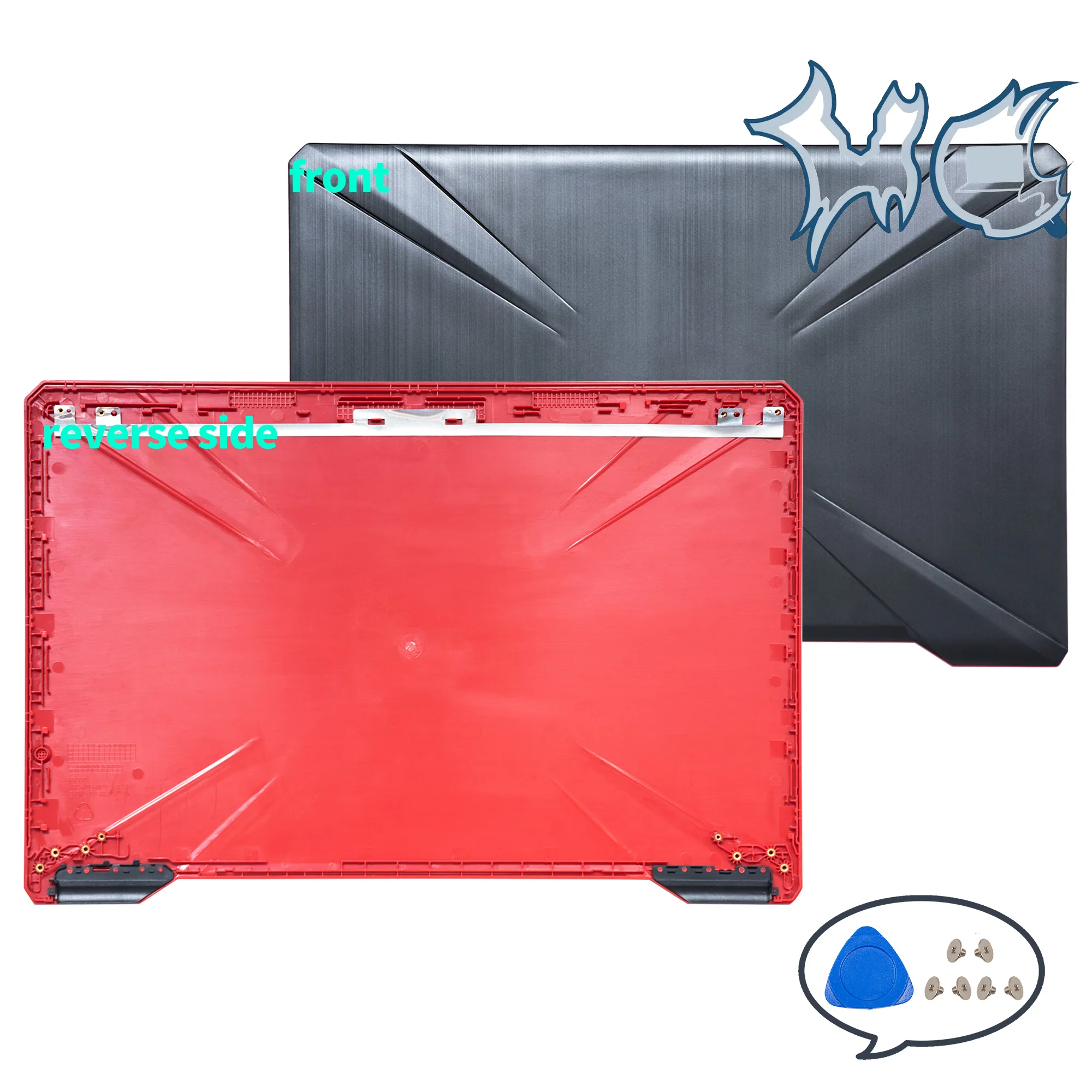 New Laptop Covers For FX80 80G 80GD FX504 504G FZ80 ZX80G LCD Back Cover Rear Top Front Bezel Hinges Bottom Part Replace