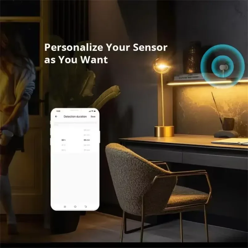 SONOFF SNZB 06P Zigbee Human Presence Sensor SNZB-06P Detector Motion Light Sensing Smart Home Automation Work with Alexa Google