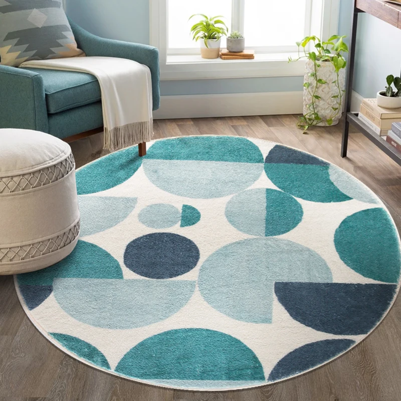 Nordic Simple Living Room Decoration Carpet Retro Ins Rugs for Bedroom Fluffy Soft Cloakroom Plush Rug Home Washable Floor Mat