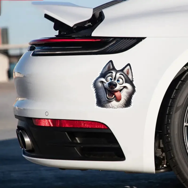 ملصق سيارة كلب أليف أجش مضحك ، ملصق فينيل مقاوم للماء على المصد ، النافذة الخلفية ، الكمبيوتر المحمول ، ملصق ذاتي اللصق ، إكسسوارات السيارة #6