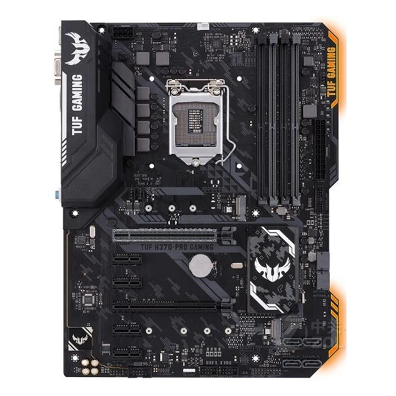 Placas-mãe usadas para TUF H370-PRO Gaming, Desktop Mainboard, LGA 1151, DDR4, 64GB, ATX, Intel H370, M.2, NVME, SATA III, USB 3.0