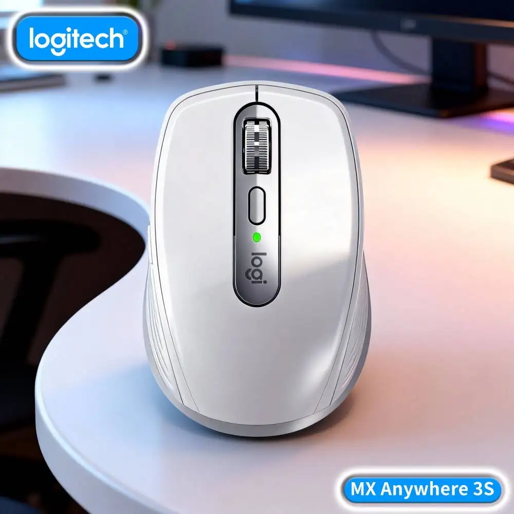 Top-Tier MX Anywhere 3S - 8000 DPI, Hyper-Scroll, Silent Click, Perfect for Snack Exhibition & Hall Office Work