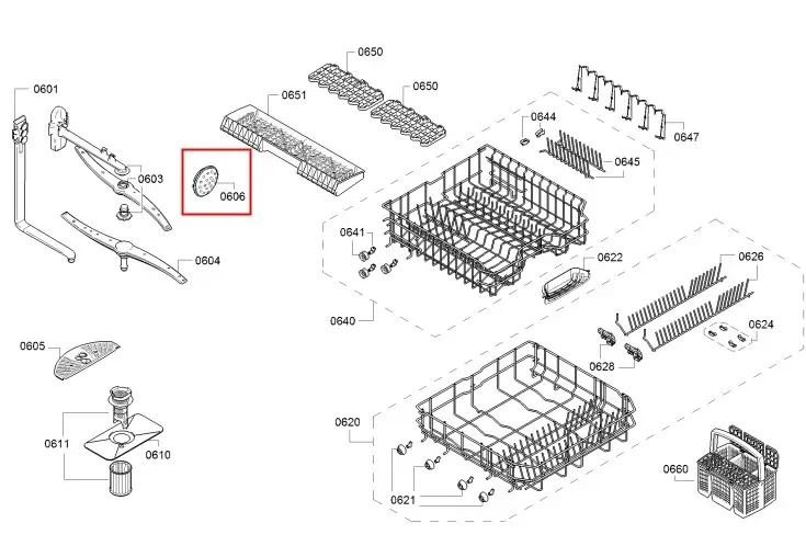 Imagem -03 - Bico de Aspersor para Siemens Bosch Peças de Lava-louças Sn65l036eu Smv90e30nldf480160