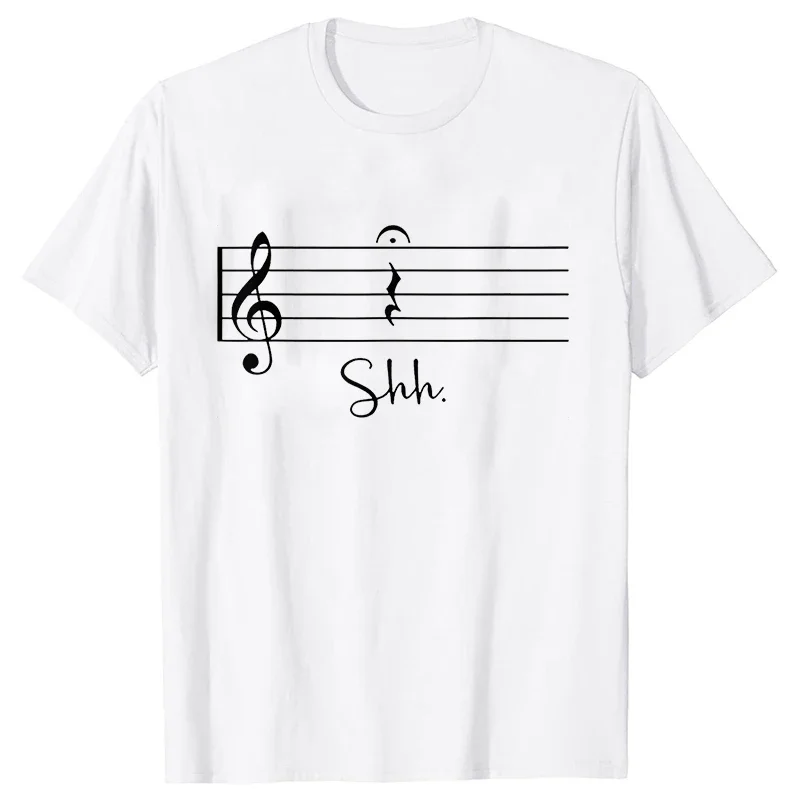 Men Funny Music Notes T Shirts Graphic Tops Streetwear Short Sleeve Tees Harajuku Teacher Gift T-shirt Mens Clothing Loungewear