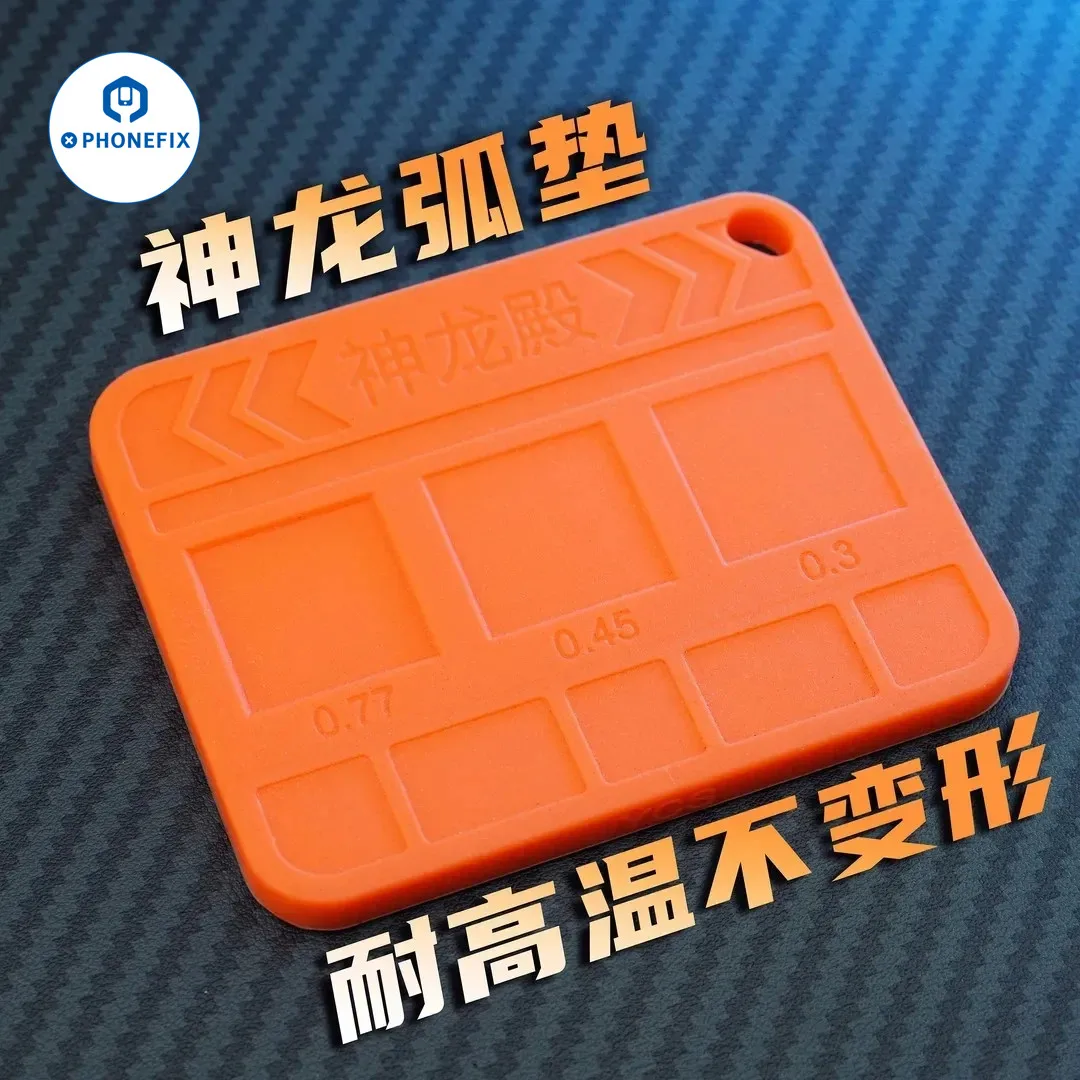 YCS Shenlong Curved Universal BGA Stencil Tin Implant Pad Insulation Base for Phone CPU IC Rework Adsorption Reballing Tools