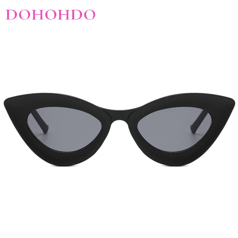2025 خمر عين القط النظارات الشمسية امرأة موضة لطيف مثير صغير سميكة مثلث الرجعية الذكور نظارات شمسية الإناث Oculos دي سول UV400 #3