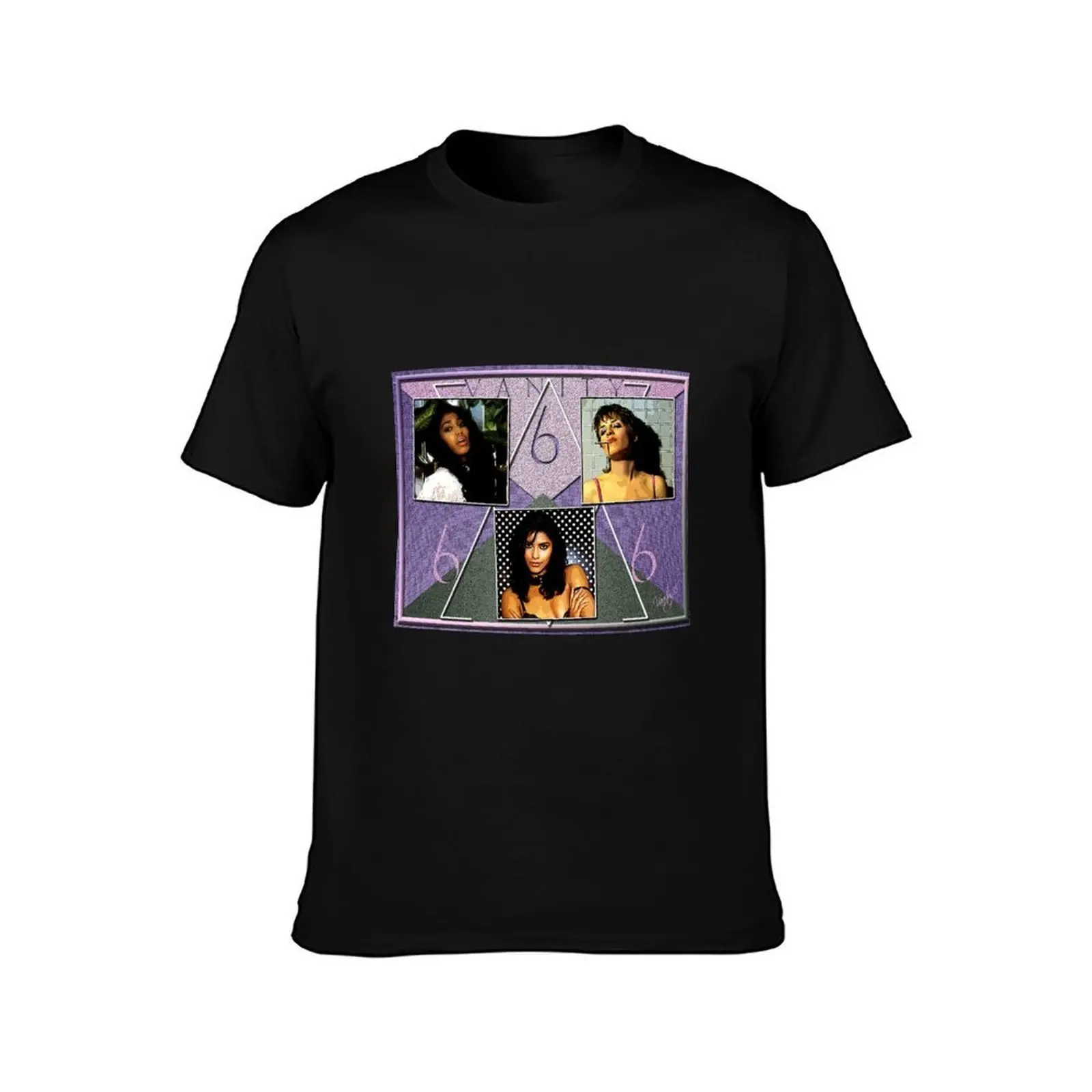 Vanity 6 TributeD-1 Shirt T-Shirt Basic Short Sleeve Cotton Blend T-Shirt