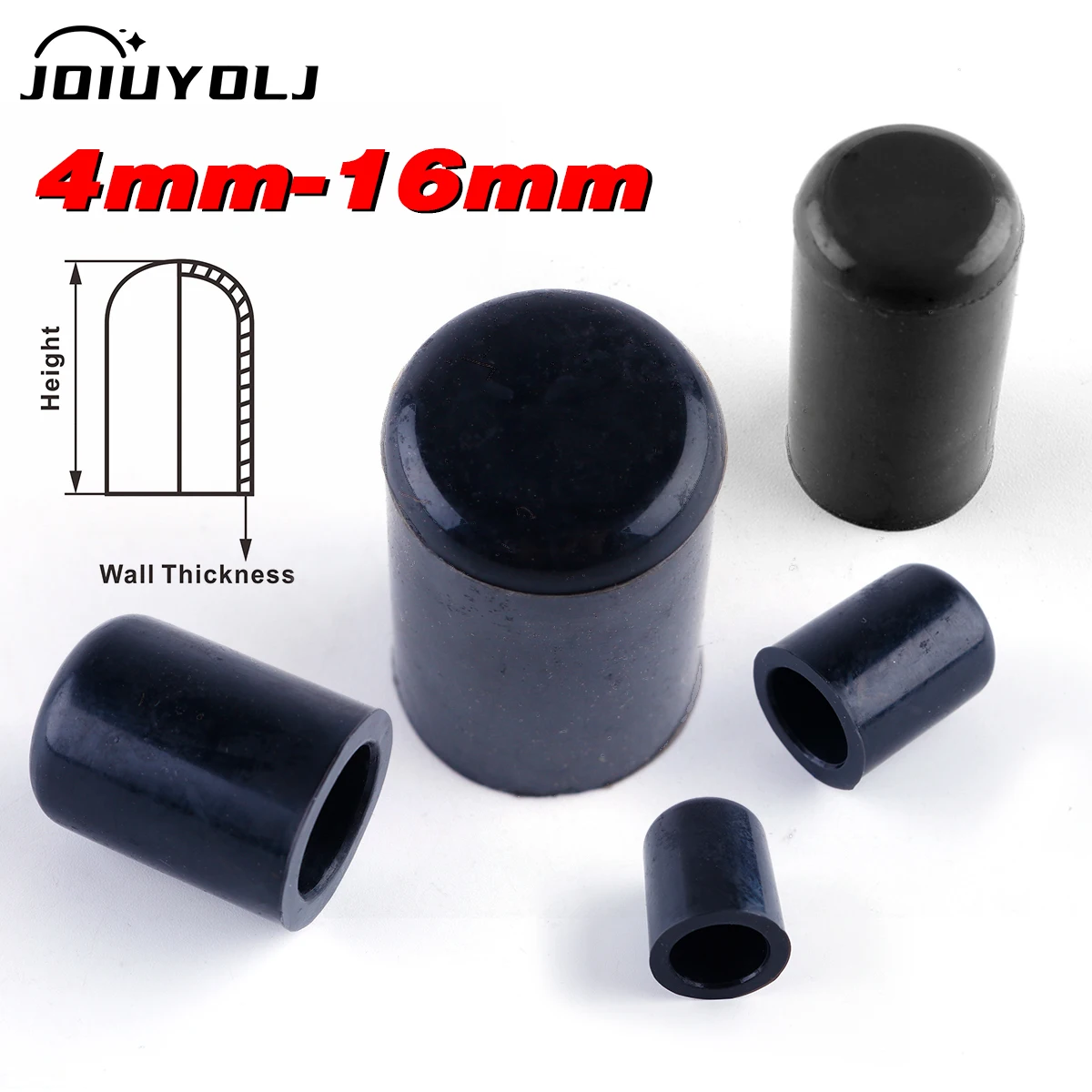 

10 Pcs Silicone Blanking Cap Intake Manifold Vacuum Hose End Bung Plug Inner Diameter Covers ID 4mm 6mm 8mm 10mm 12mm 19mm
