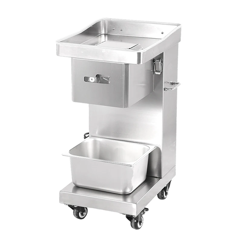 

Professional Slicer Salmon Into Slice Sheets Slicing Meat Thin