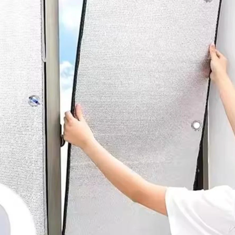 1PC Window Sun Shade Film Home Sunshade Protector Pad Aluminum Foil Anti-UV Insulation Film Window Privacy Film Sunshade