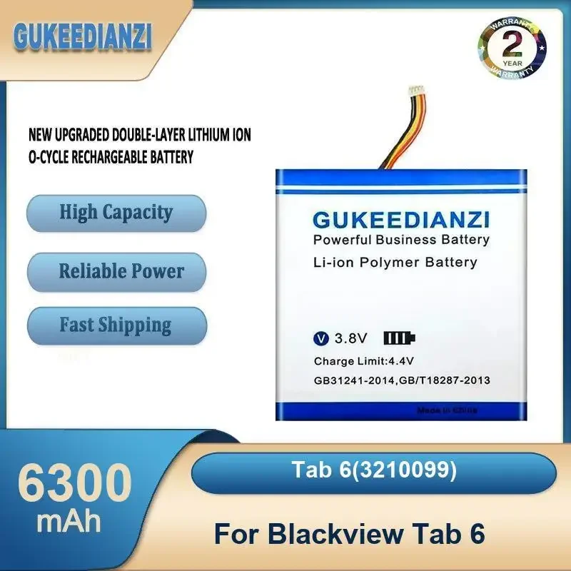 Tab 6(3210099) 6300mAh High Capacity Tablet Battery For Blackview Tab 6
