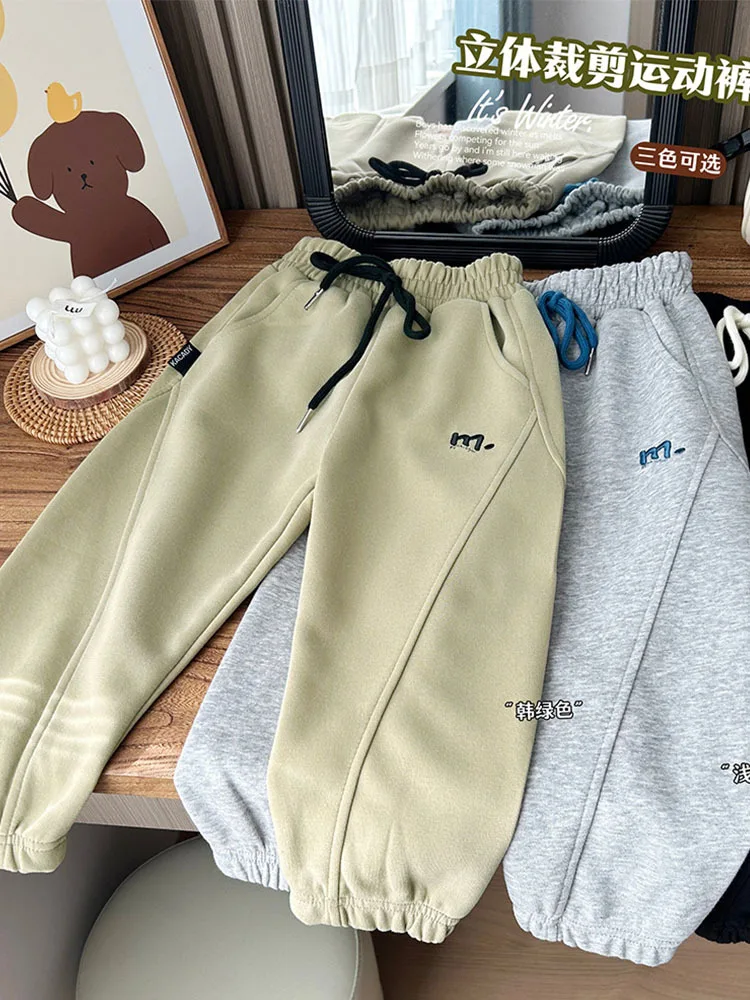 

Children's loose and soft casual pants for spring and autumn 2024, new products for big boys, student sports dad pants