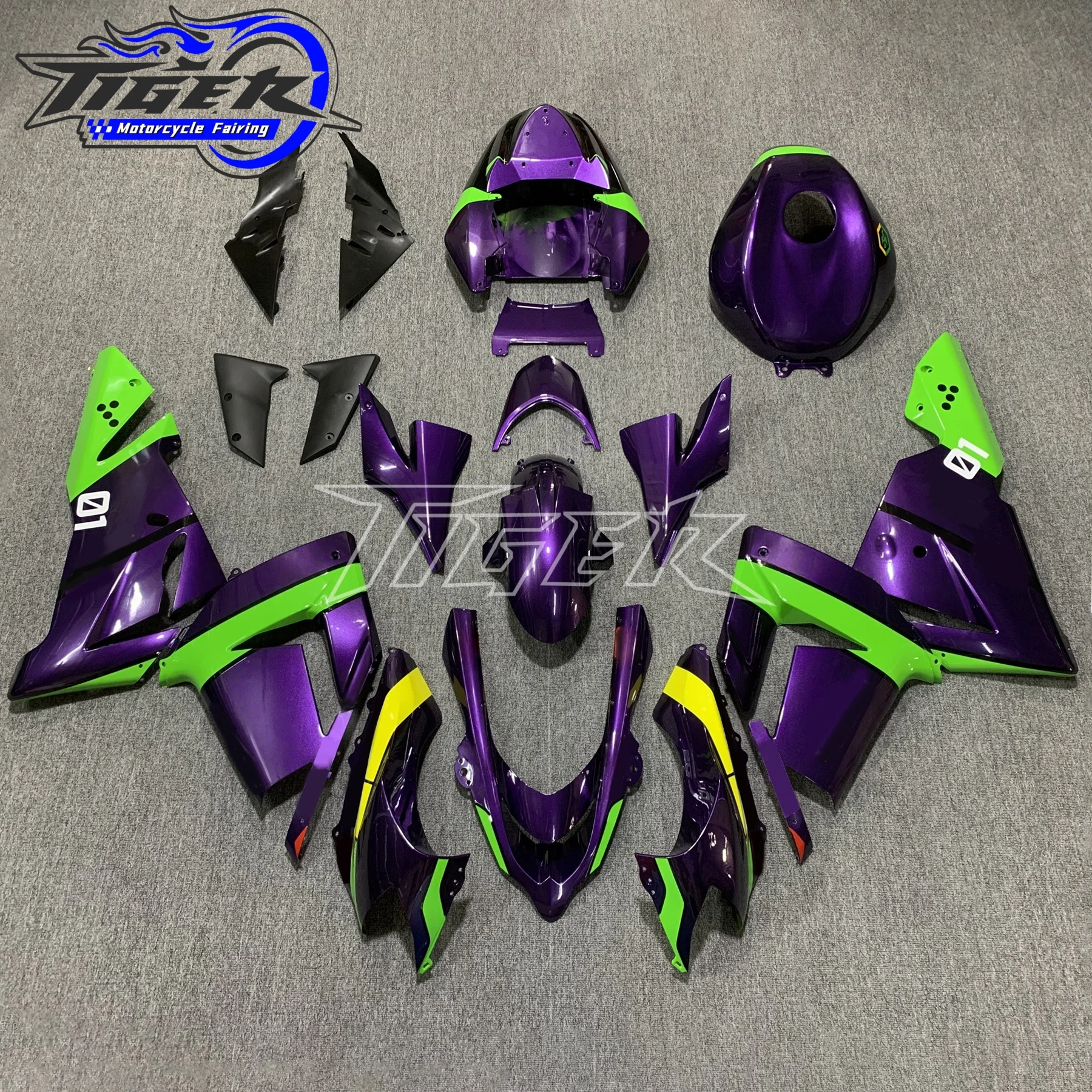 

Bodywork for Kawasaki ZX10r 2004 - 2005 purple Fairings for Ninja ZX 10r 05 Fairing for Kawasaki ZX10r 04