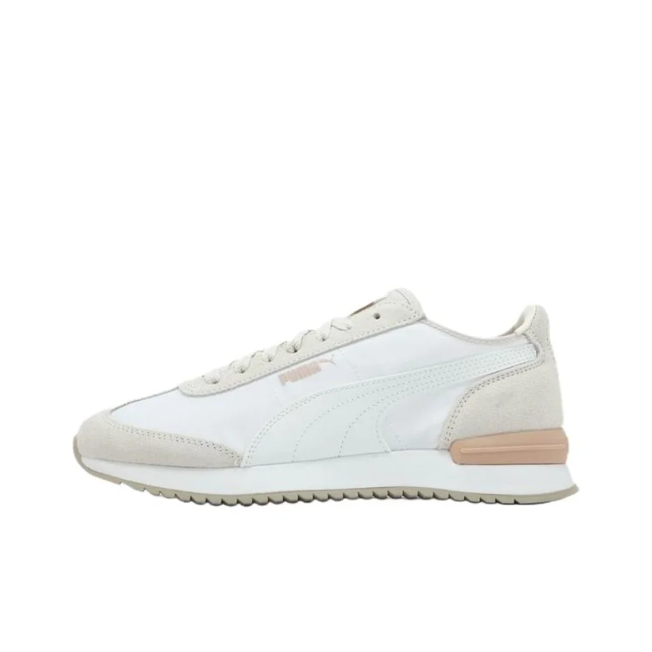 PUMA R78 Slip Resistant Abrasion Resistant Low top Running Shoes Unisex White Gray 400694-04