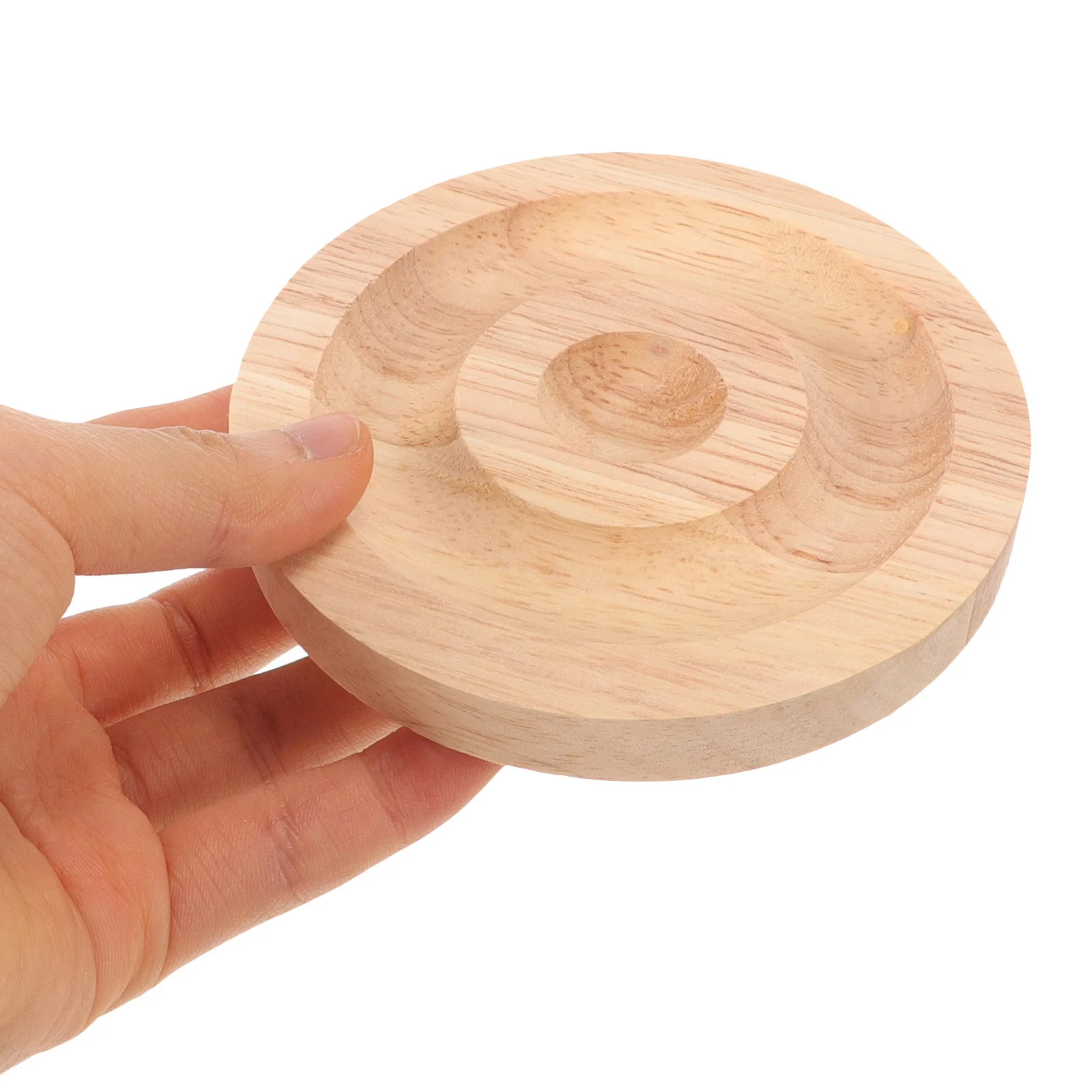 صينية عرض سوار خشبية مطرزة، طبق تخزين الإسورة الخشبية، طبق عرض المجوهرات، هدية مثالية للمناسبات الخاصة