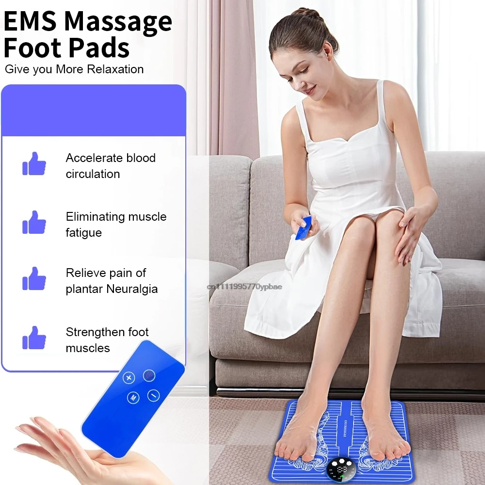 Electric Foot Massager Pad Muscle Massage Relaxation Trainer For Massage Fitness Outdoor Sport Home Family Relax