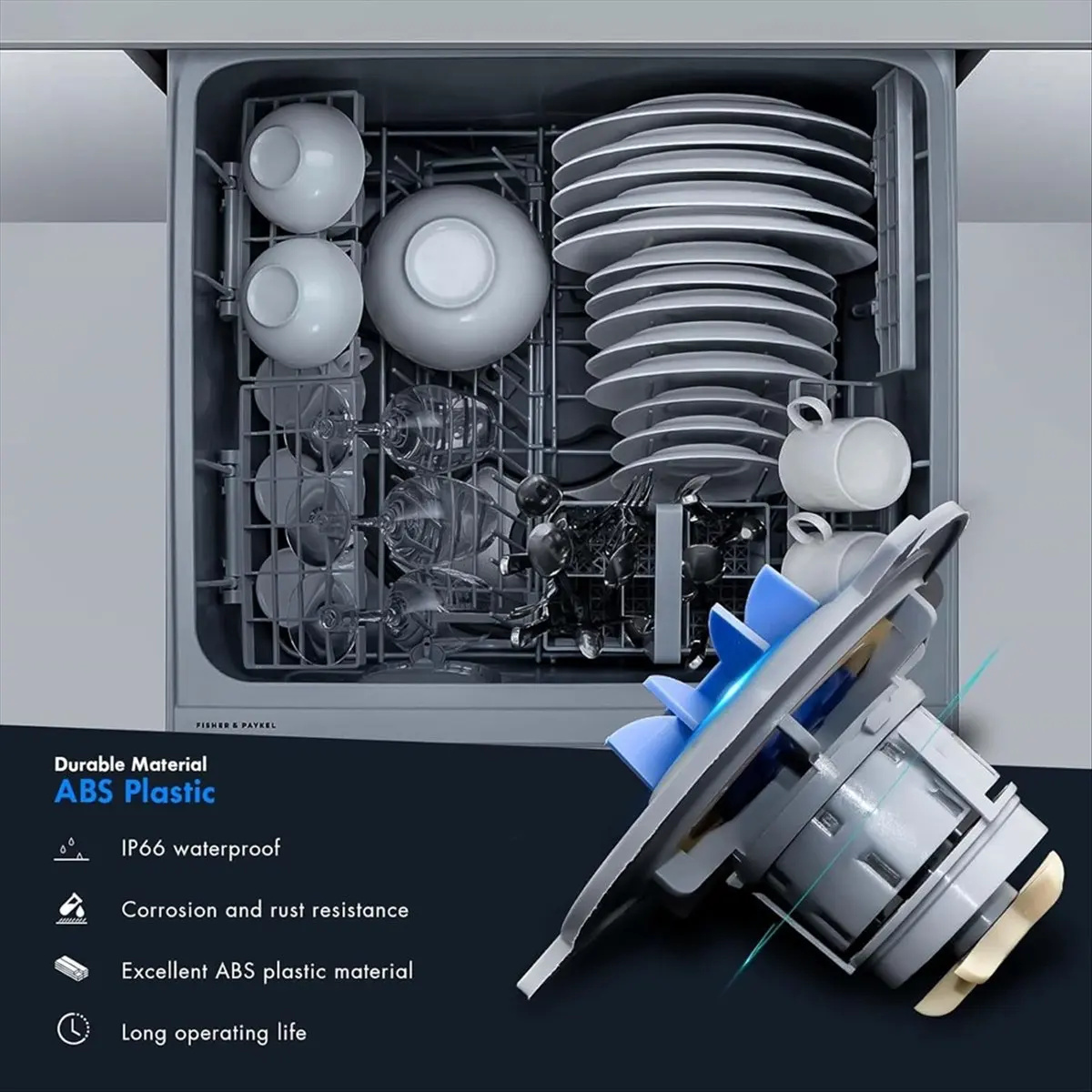 

Горячий ротор двигателя A208I 524922P в сборе, подходит для насоса ящика посудомоечной машины, запасная часть двигателя, детали бытовой техники