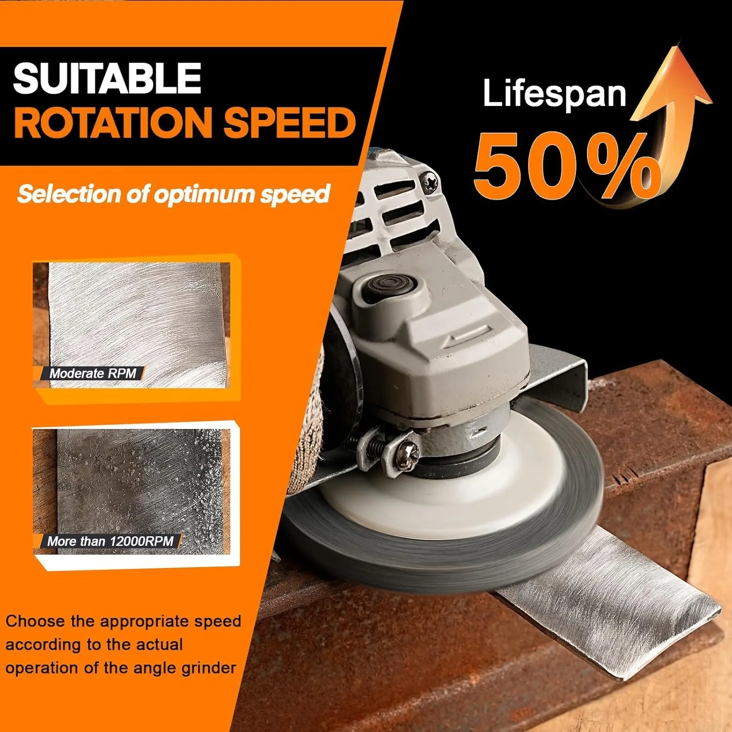 Roue de polissage en Fiber de Nylon 115mm 125mm, disque de ponçage abrasif pour meuleuse d'angle, métal, travail du bois, nettoyage du verre, outil abrasif