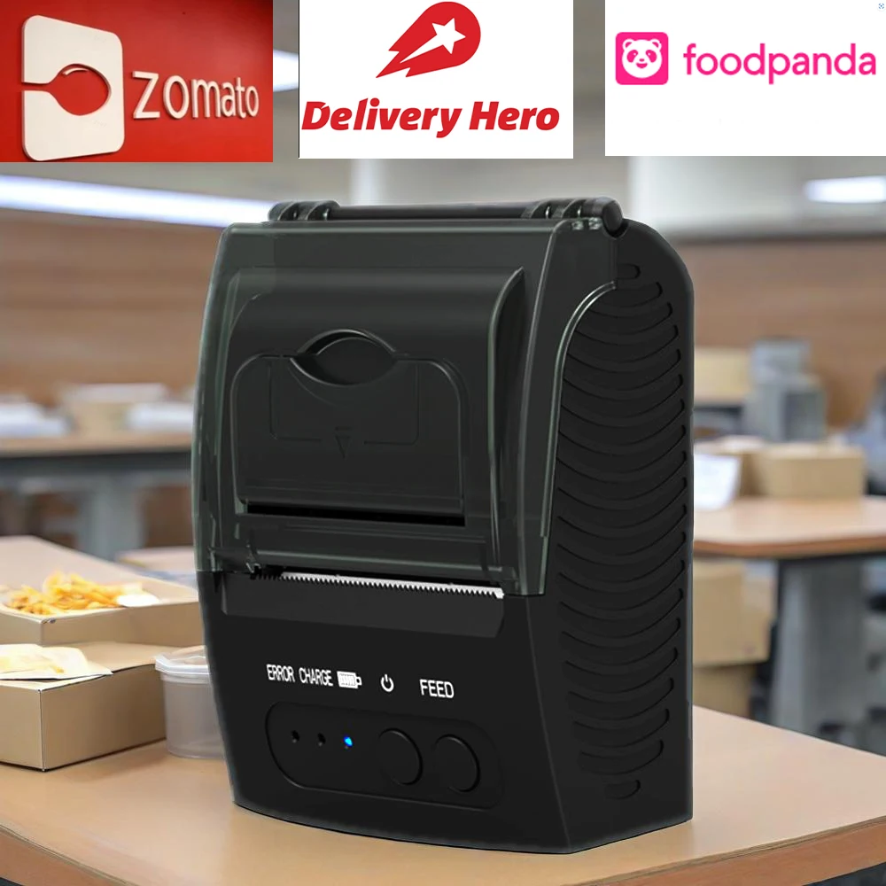 58mm Portable Bluetooth Thermal Receipt Printer Handheld Food 、Retai、Clothingl and Catering Receipt Printer