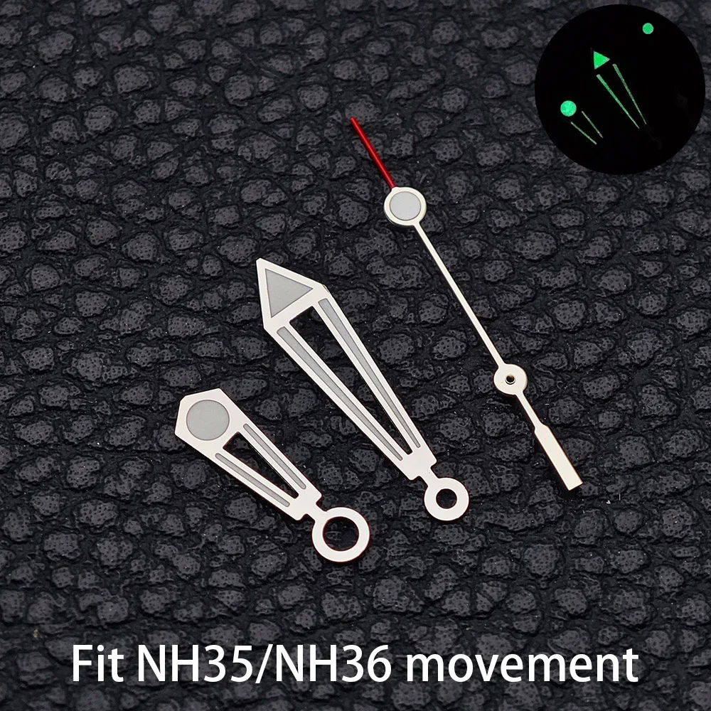 

High Quality 007 Luminous Hollow Out Watch Hands Fit NH35 NH36 ETA 2836 2824 Miyota 8205 8215 Movement Replacement part