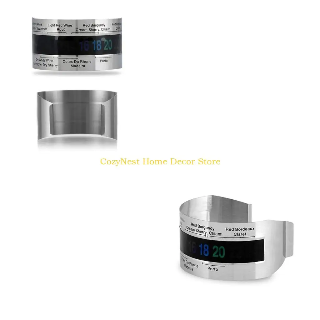 

92MF Датчик температуры красного вина для пива, домашнего пивоварения, вина, шампанского и виски, ЖК-дисплей