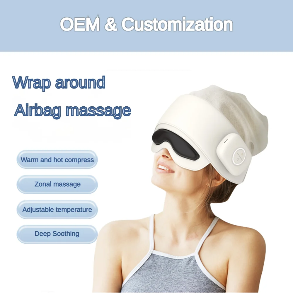 Removable Air Compression Massager Head Airbag,  Air Compression Head Massager, Electric Air Pressure Head Massager - Image 3