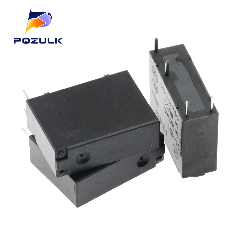 10PCS 5A 4Pin HF46F-5-HS1 HF46F-12-HS1 HF46F-24-HS1 Power Relay A Normally Open 5 12 24 VDC 5A 250VAC