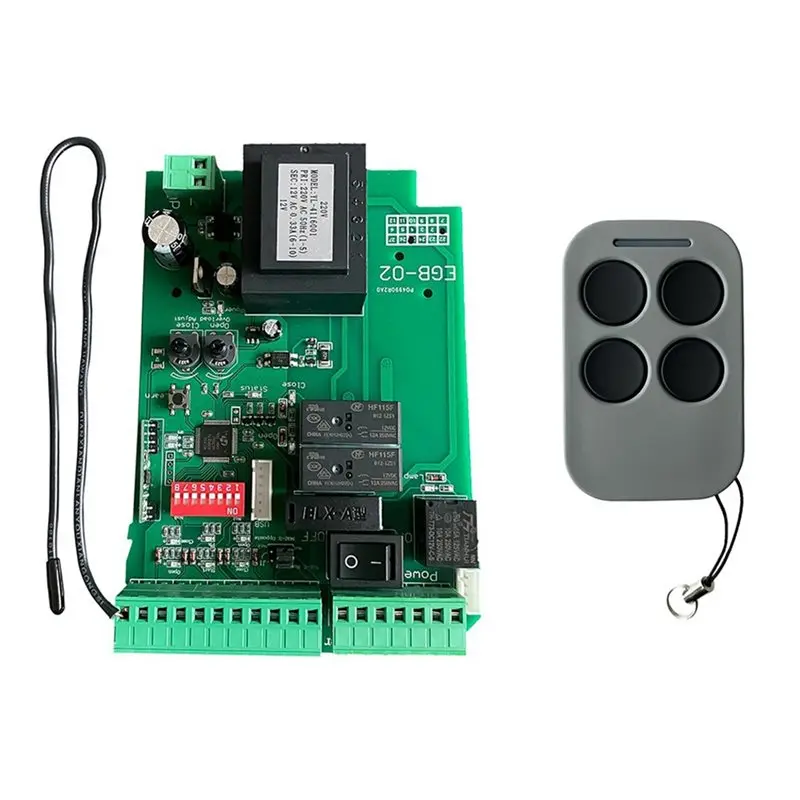 

~【A48T HOT】AC110 Automatic For Sliding Gate Motor Control Board With Remote Control For Sliding Gate Opener Access Control Syste