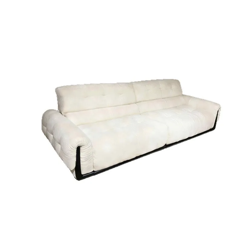 Electric fabric sofa bed, living room retractable cloth sofa