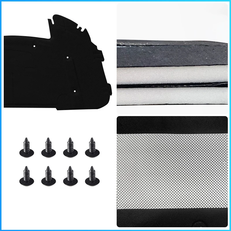 Thermal Insulation Cotton Installed Cover Acoustic Engine Cover Thermal Mat For BMW 3 Series E90-E92-E93 2005-2023 Accessories