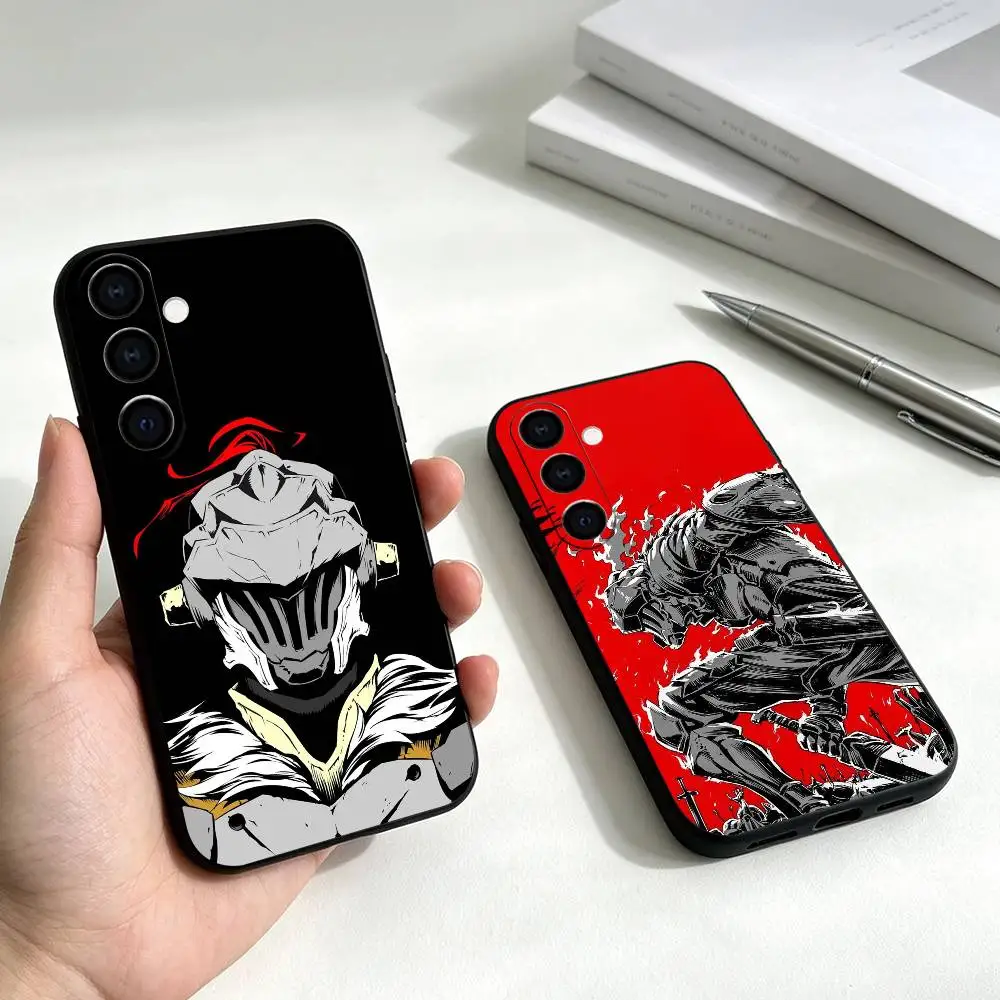 A-Anime Goblin Slayer Phone Case Black Silicone Soft For Samsung Galaxy A73,A72,A71,A70,A53,A52,A51 Gift